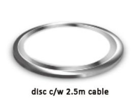 12061  Disc 6400K 6 LED C/W Cable